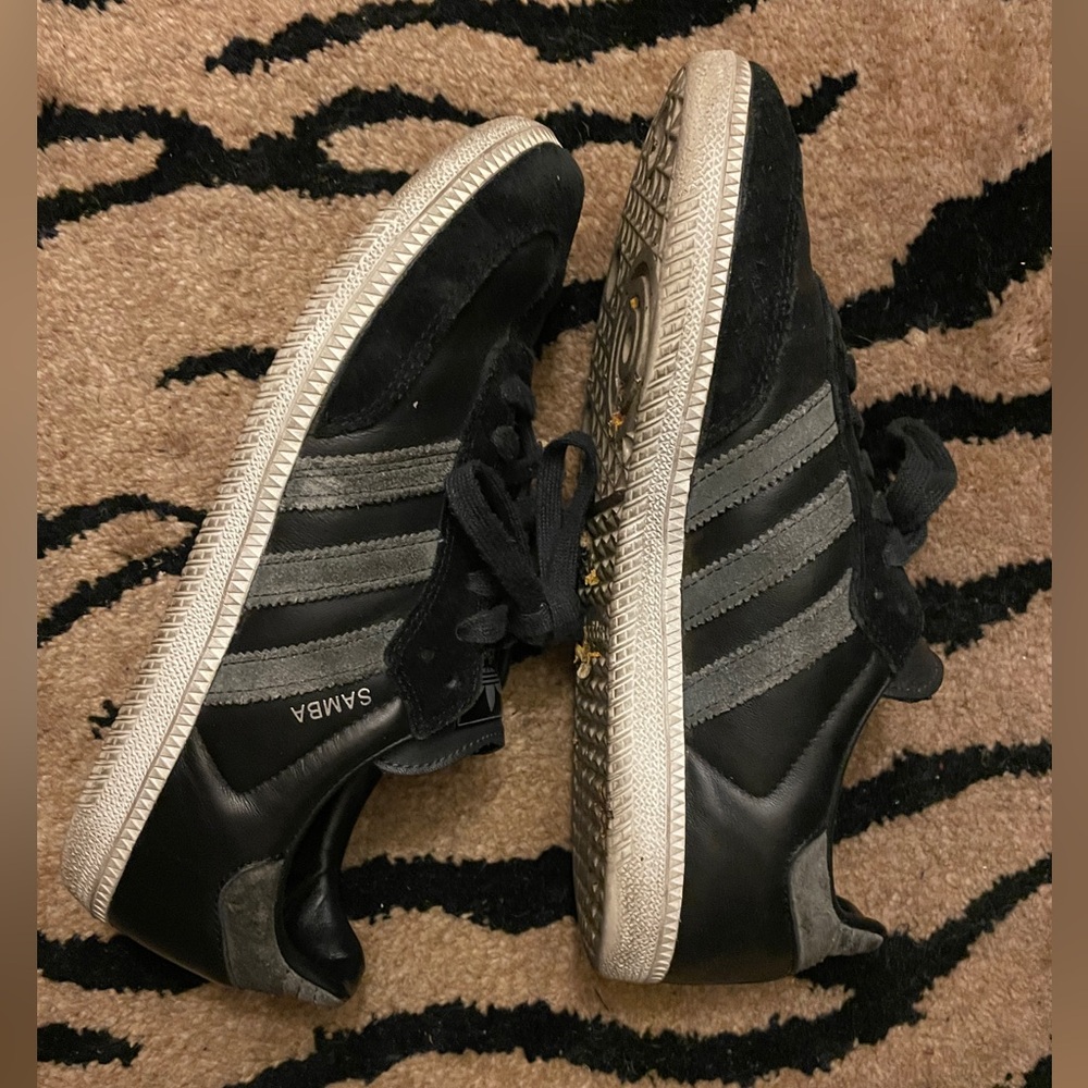 Adidas Samba Black and Gray Men's Sneakers suede/leather